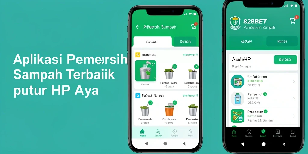 Tampilan antarmuka pembersihan sampah 828BET yang intuitif dan efisien