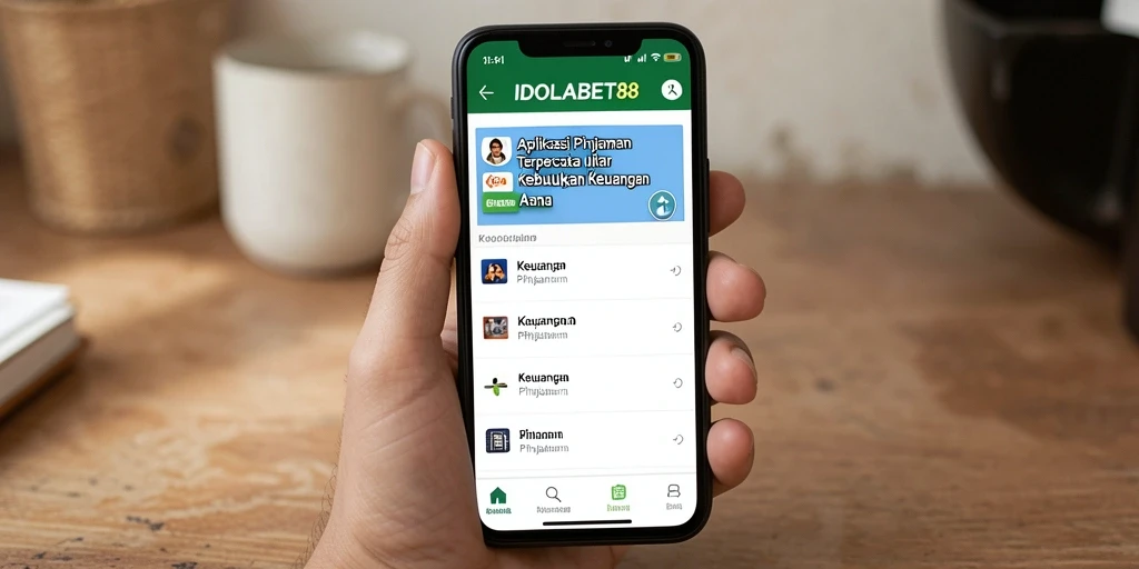 Antarmuka pengguna aplikasi IDOLABET88 yang intuitif dan menarik.