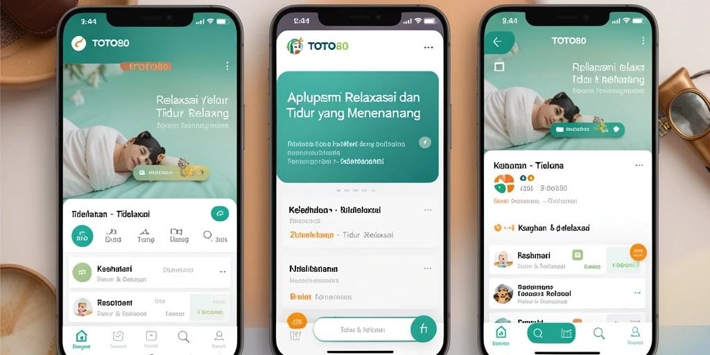 Tampilan antarmuka TOTO80 yang sederhana dan menenangkan.