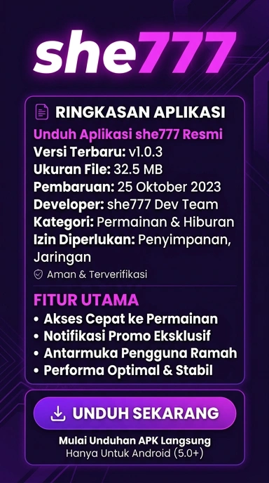 Unduh dan Instal APK she777 untuk Android