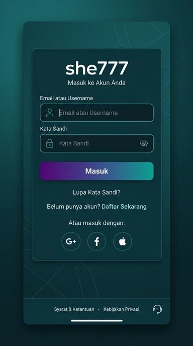 Cara Mudah Masuk Akun she777 di Android